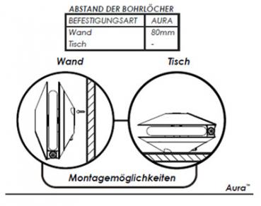 Insektenvernichter Insect-O-Cutor Aura™ schwarz mit Klebefolie